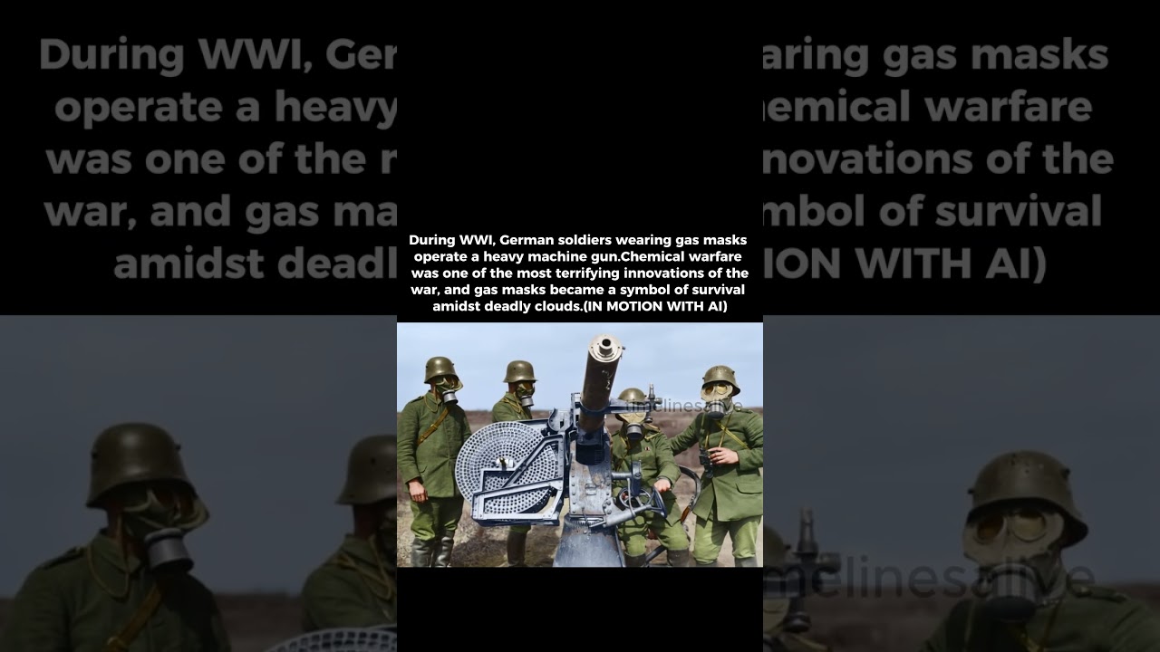 WWI Gas Warfare &ndash; German Soldiers Behind the Mask 1916
