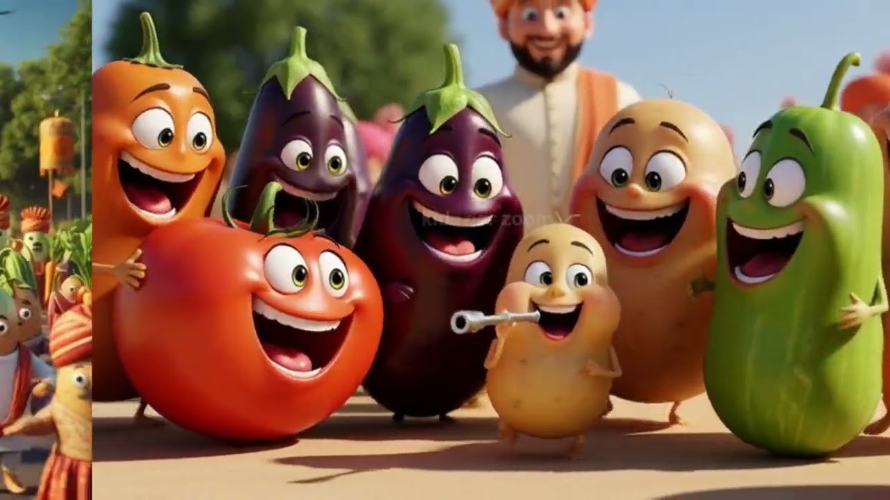 🎯 Vegetable Song | Songs for Kids | Learning Vegetables Names | Nursery Rhymes