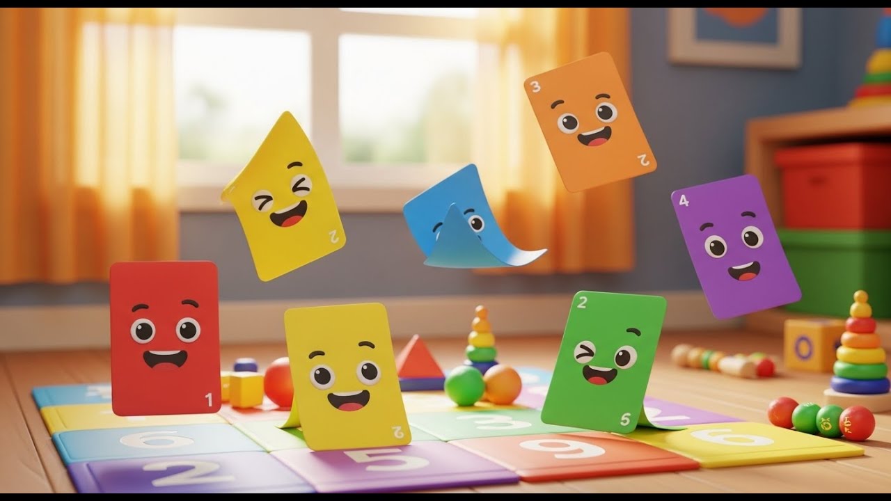Seis Pequenos Cartões de Brinquedo Flip, Flap, Flip | Canção Infantil de Brinquedos
