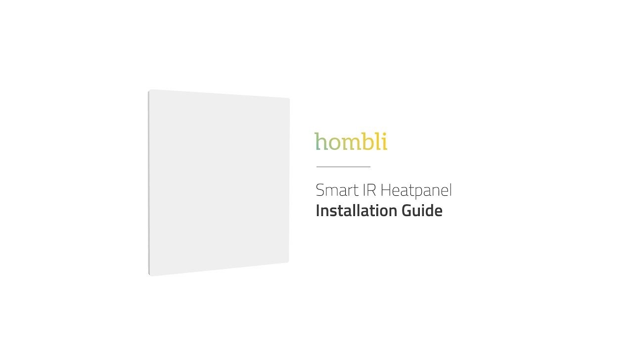 How to set up your Hombli Smart Heatpanel