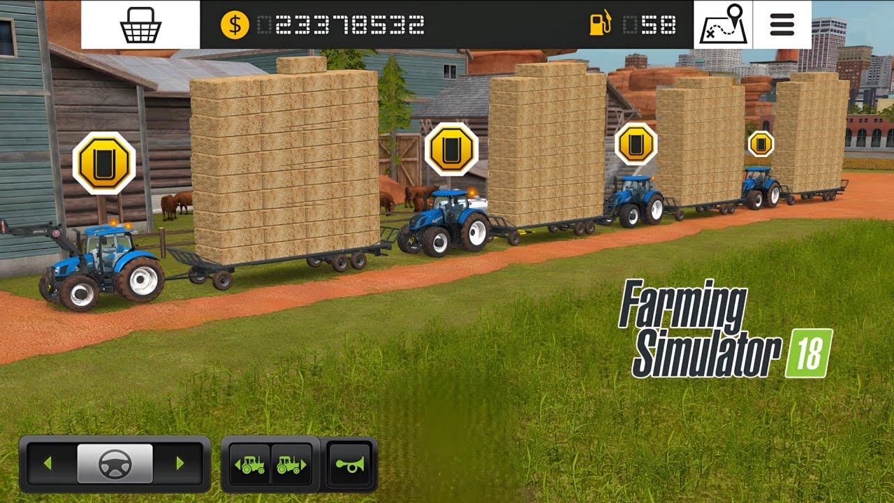 Fs 18 Selling Unlimited Straw Bales ! Farming Simulator 18 Gameplay ! Timelapse : #fs18 