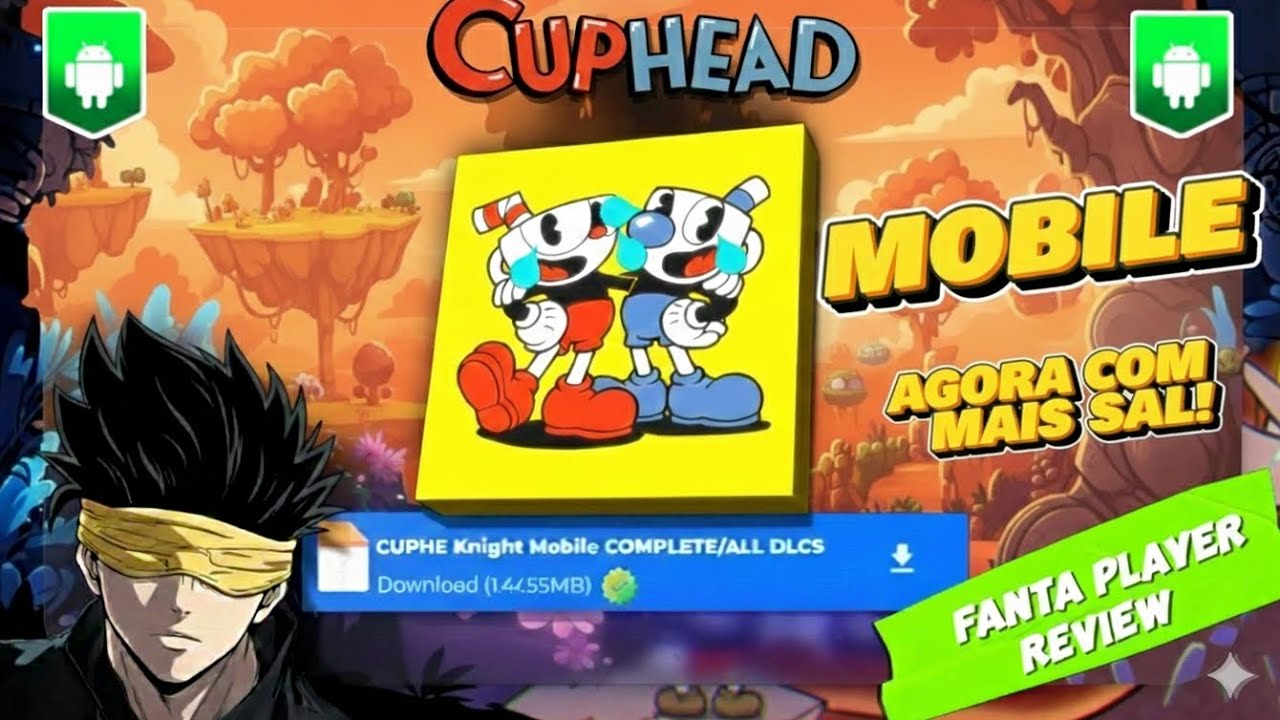 CHEGOU!! CUPHEAD ATUALIZADO 🎭 [COMO BAIXAR E JOGAR CUPHEAD NO CELULAR] PARA ANDROID 2026