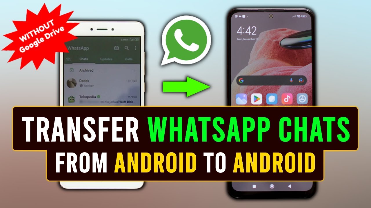 Как перенести сообщения WhatsApp с Android на Android БЕЗ Google Диска (локальный перенос).