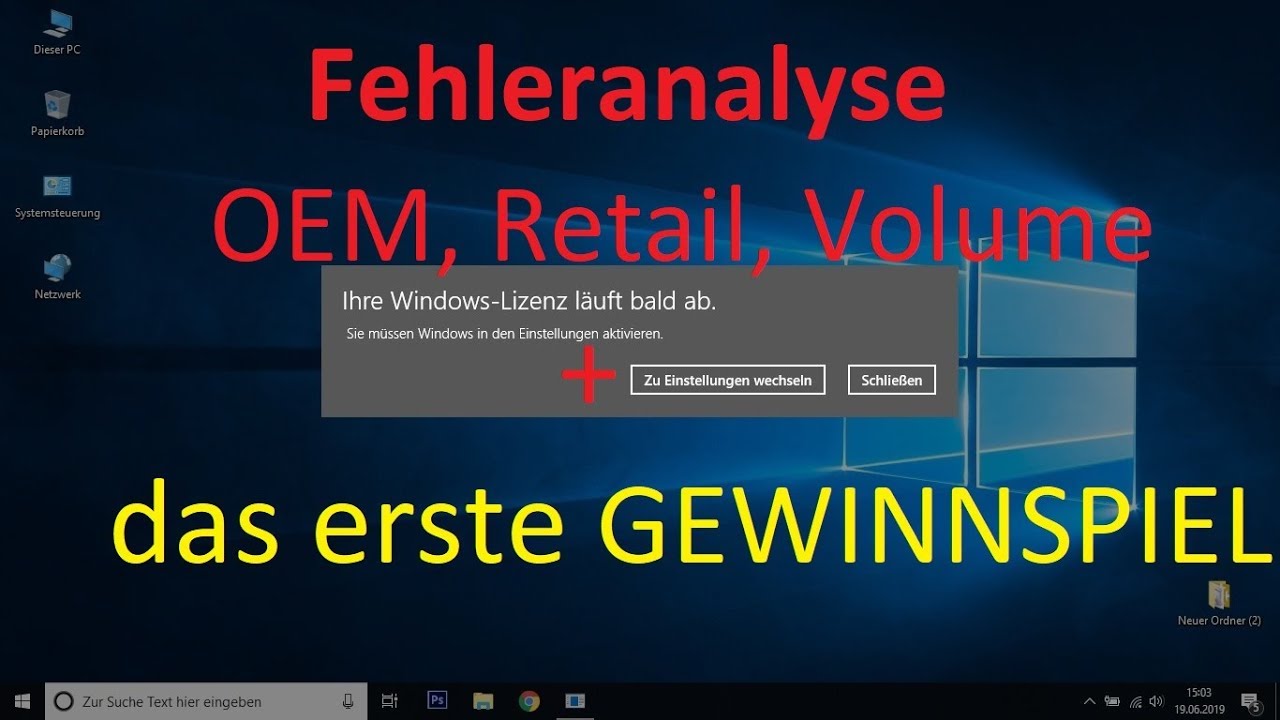 Windows 10 Lizenz l&auml;uft bald ab, was tun?  - Volume, OEM und Retail