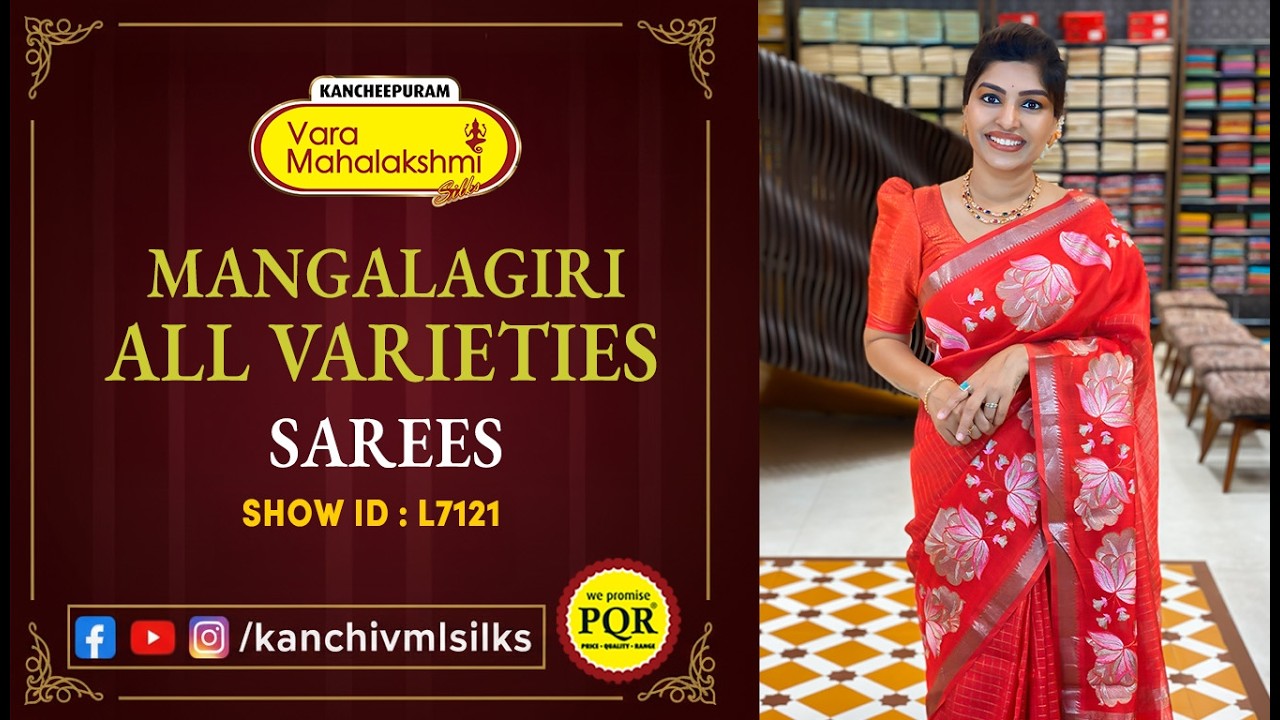 Mangalagiri All Varieties | WhatsApp Number 89 0001 0002 | Kancheepuram Varamahalakshmi Silks LIVE