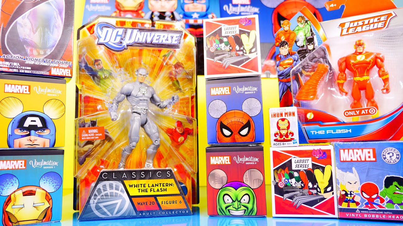 Marvel Superhero Blind Box MEGA Unboxing DC Universe Flash Toys By Disney Cars Toy Club DCTC