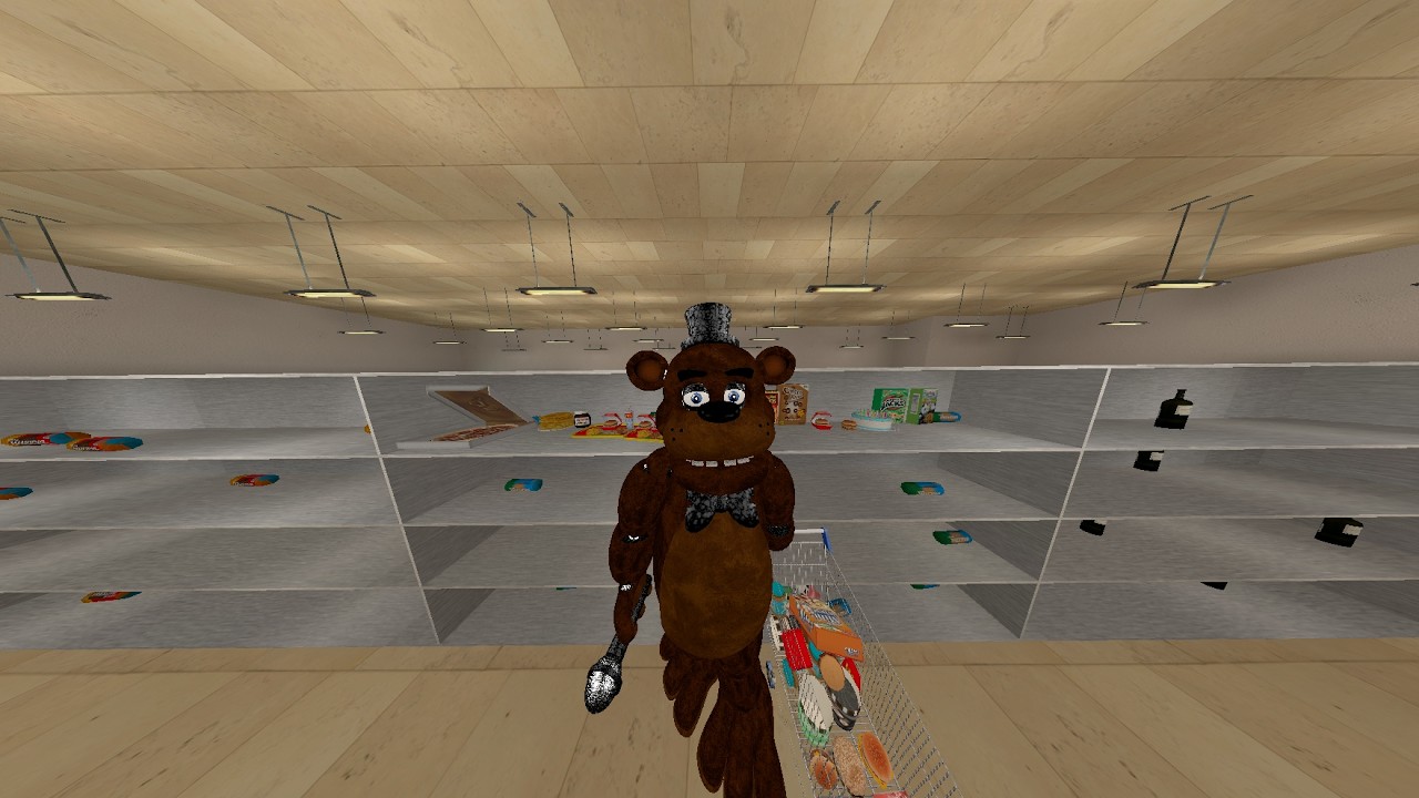 FREDDY AND FRIENDS GO SHOPPING.