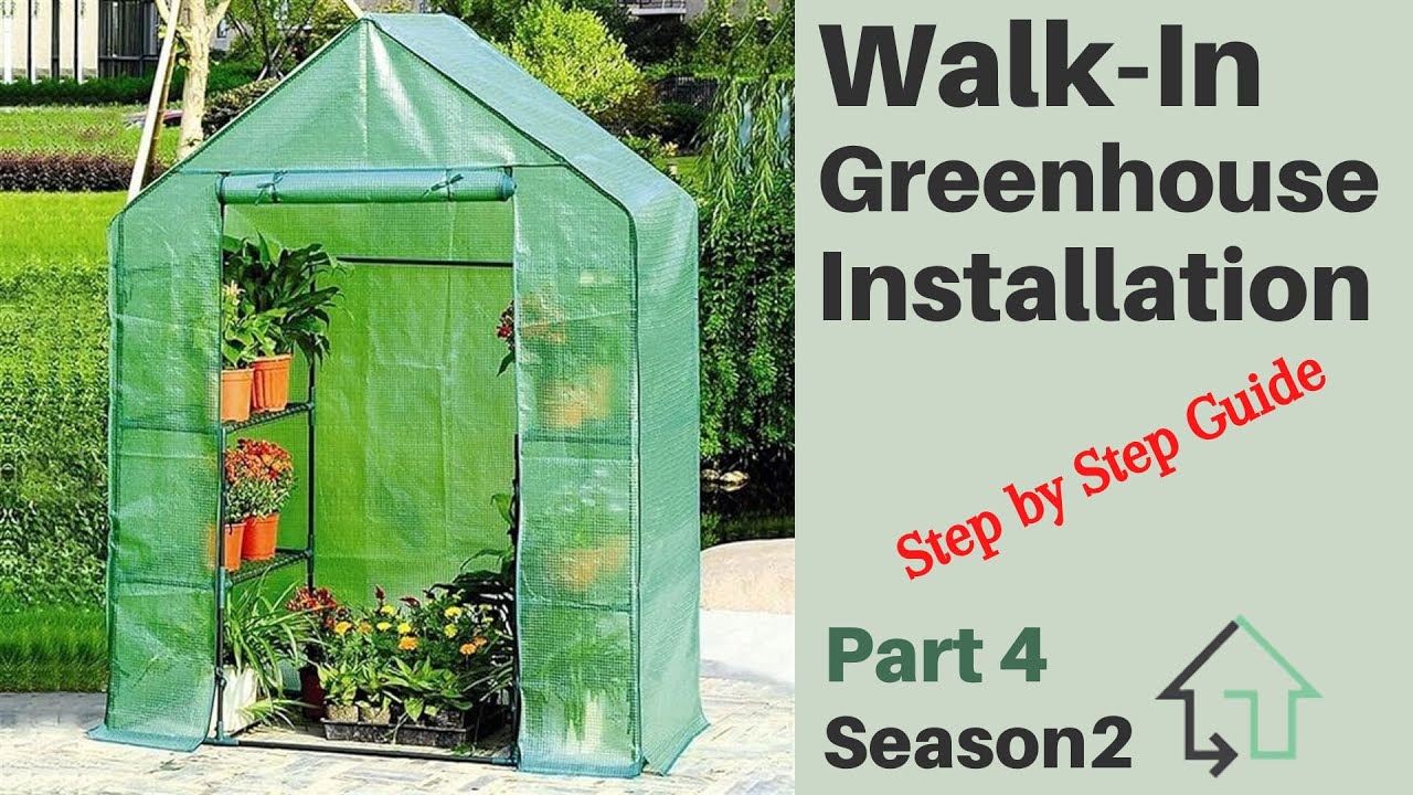 Furniture Assembling | Walk in Greenhouse With 6 Shelves Installation | Step by Step Guide