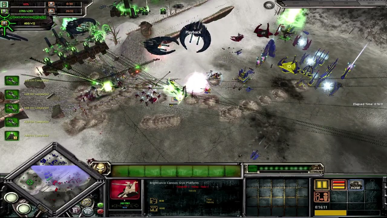 Crucible Mod - Necrons 2v2 vs Insane Eldar Showcase