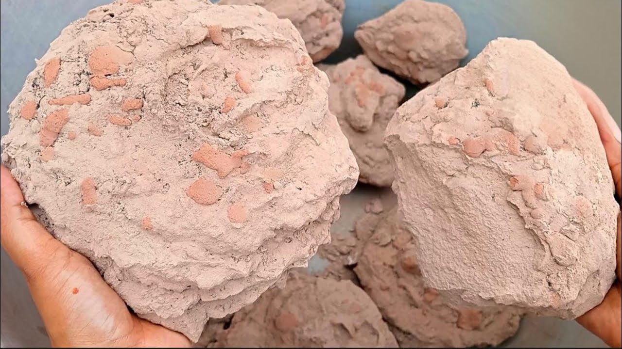 Dusty Pure Mud Dirt Full Dry Crumbling in Tub 🔥 Oddly Satisfying Asmr 