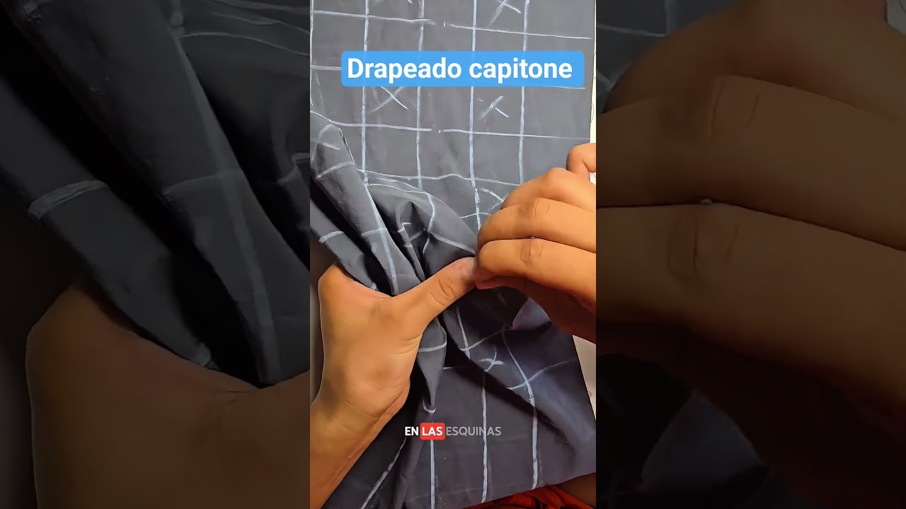 como hacer un drapeado capitone #costura #costuracontabita #sewing #coser