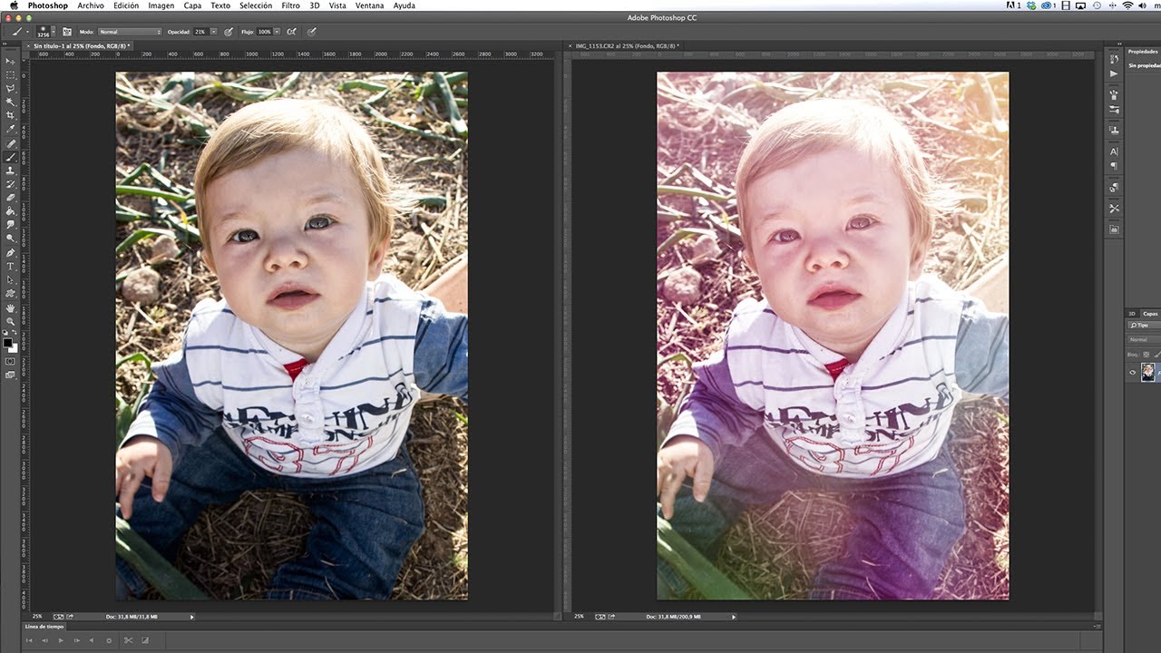 Tutorial Photoshop / Efectos de Destellos, luz y color by @conecta