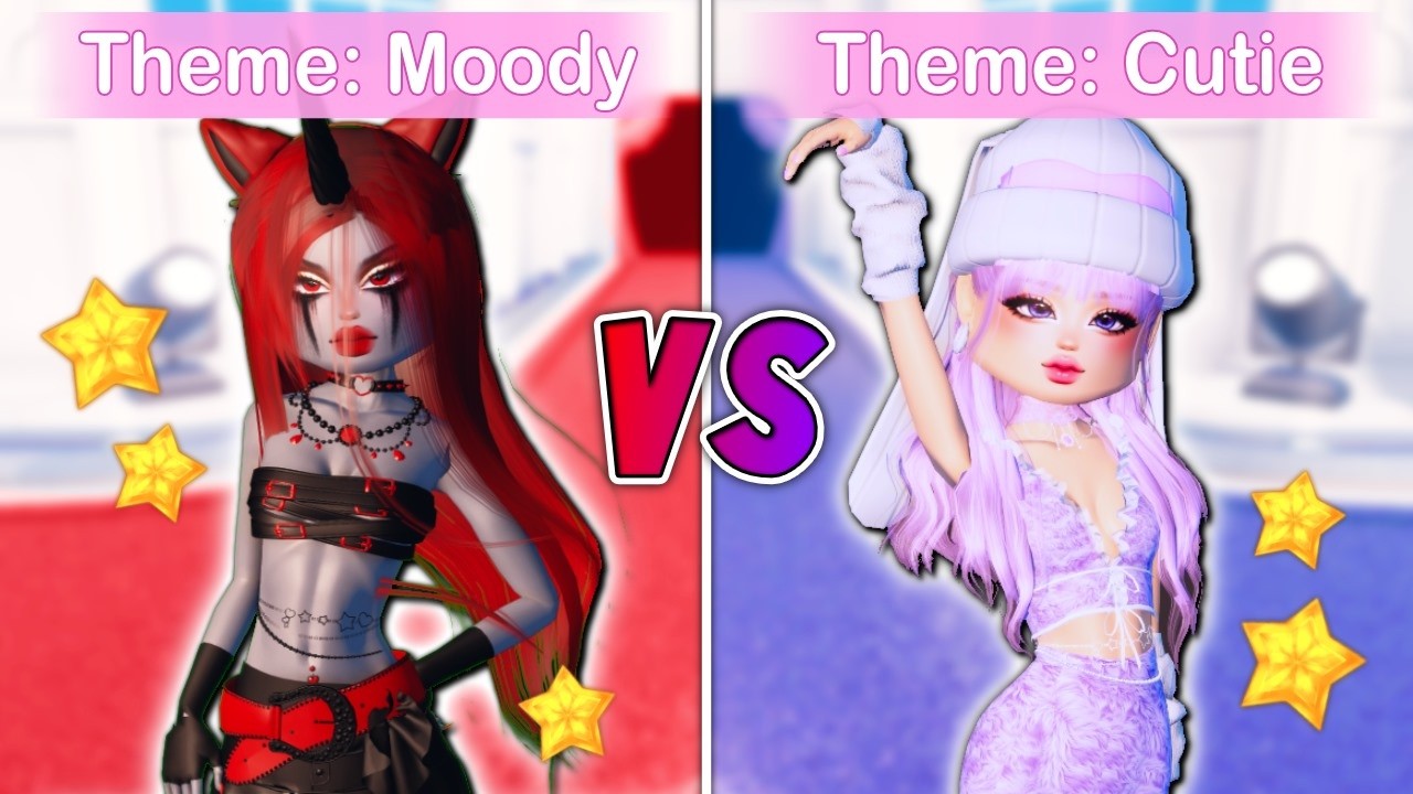 MOODY vs CUTIE in Dress To Impress! | Roblox