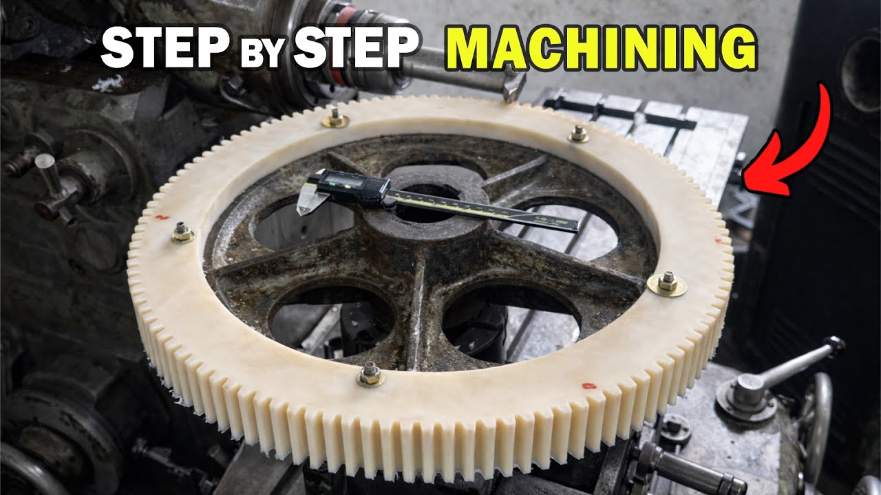 Making a Big Gear Wheel&nbsp;| Complete Machining Process