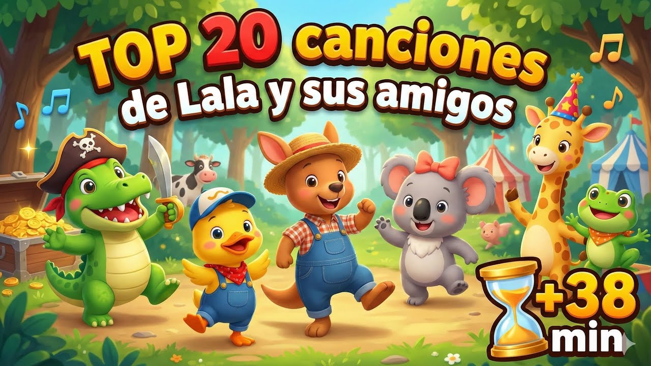 Las 20 Mejores Canciones Infantiles de Lala y sus amigos | Canciones infantiles 
