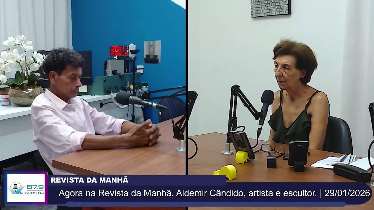 Agora na Revista da Manhã, Aldemir Cândido, artista e escultor.