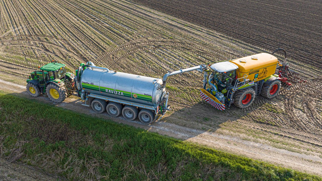 Claas Xerion 4200 Saddle Trac & Ravizza Overtruck I | 9 Botti | Interramento Liquame 2024
