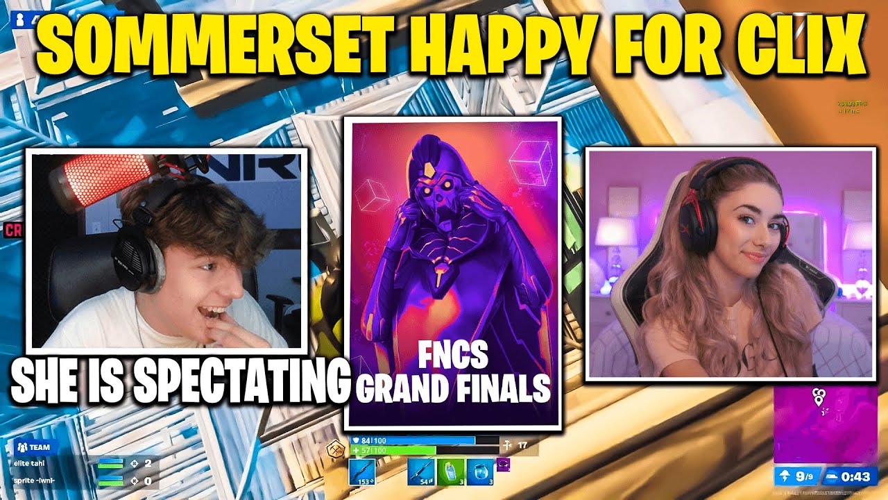 Sommerset React To Clix Winning In FNCS Finals With Insane Solo Clutch (Fortnite)