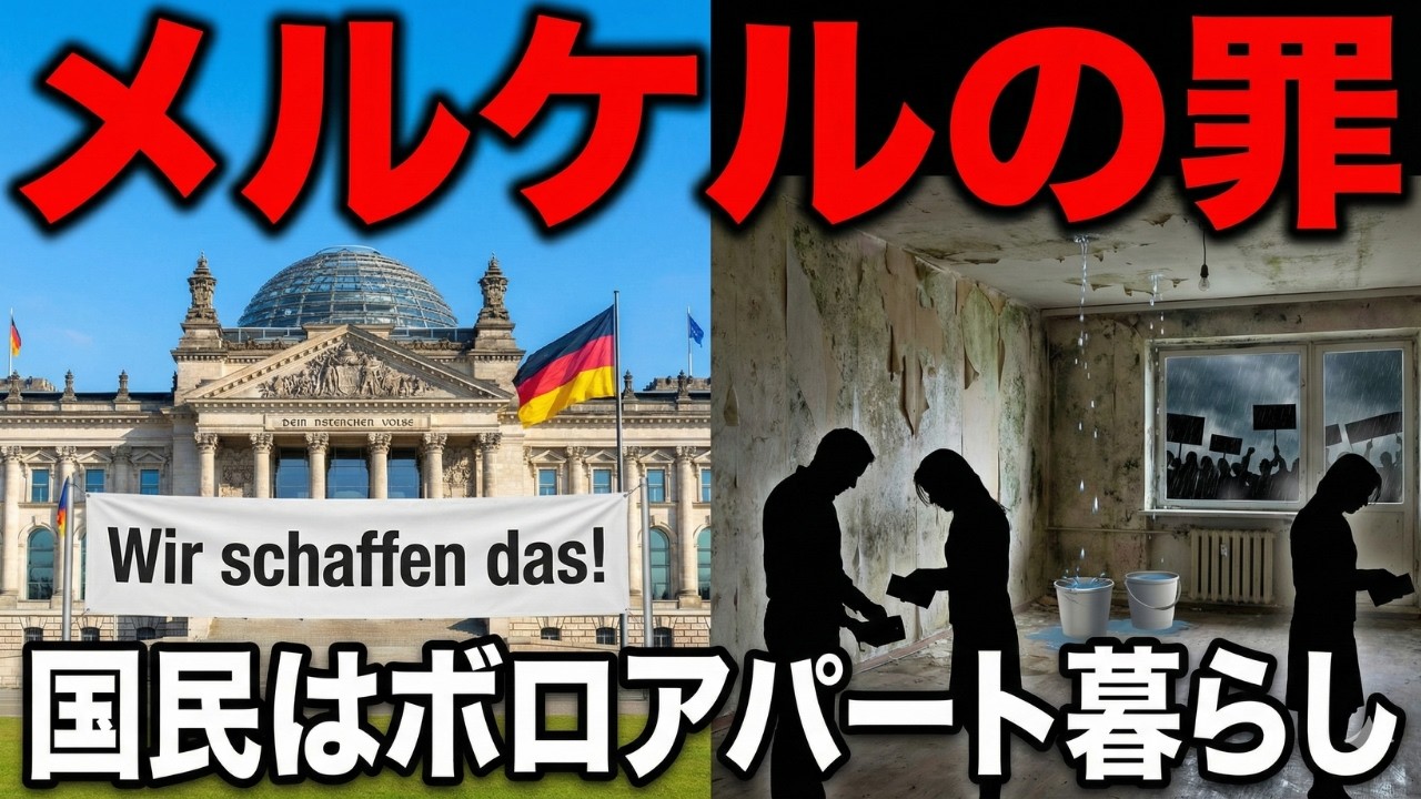【ドイツ経済崩壊/完全解説】メルケル政権のツケ…GDP世界3位「欧州の病人」の正体 / ボロアパートに住む大富豪国家の末路 / 2025年12月