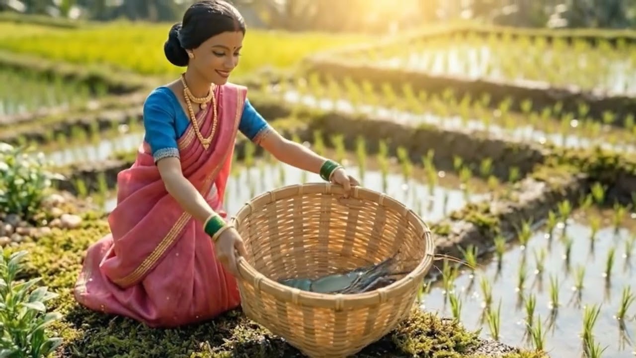 A Day in the Life of a Village Woman  Tiny Cooking & Traditional Lifestyle 🌾