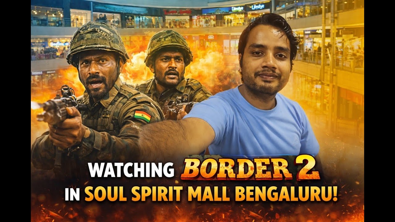 Watched BORDER 2 in Soul Spirit Mall Bengaluru 🎬🔥 | First Day Experience