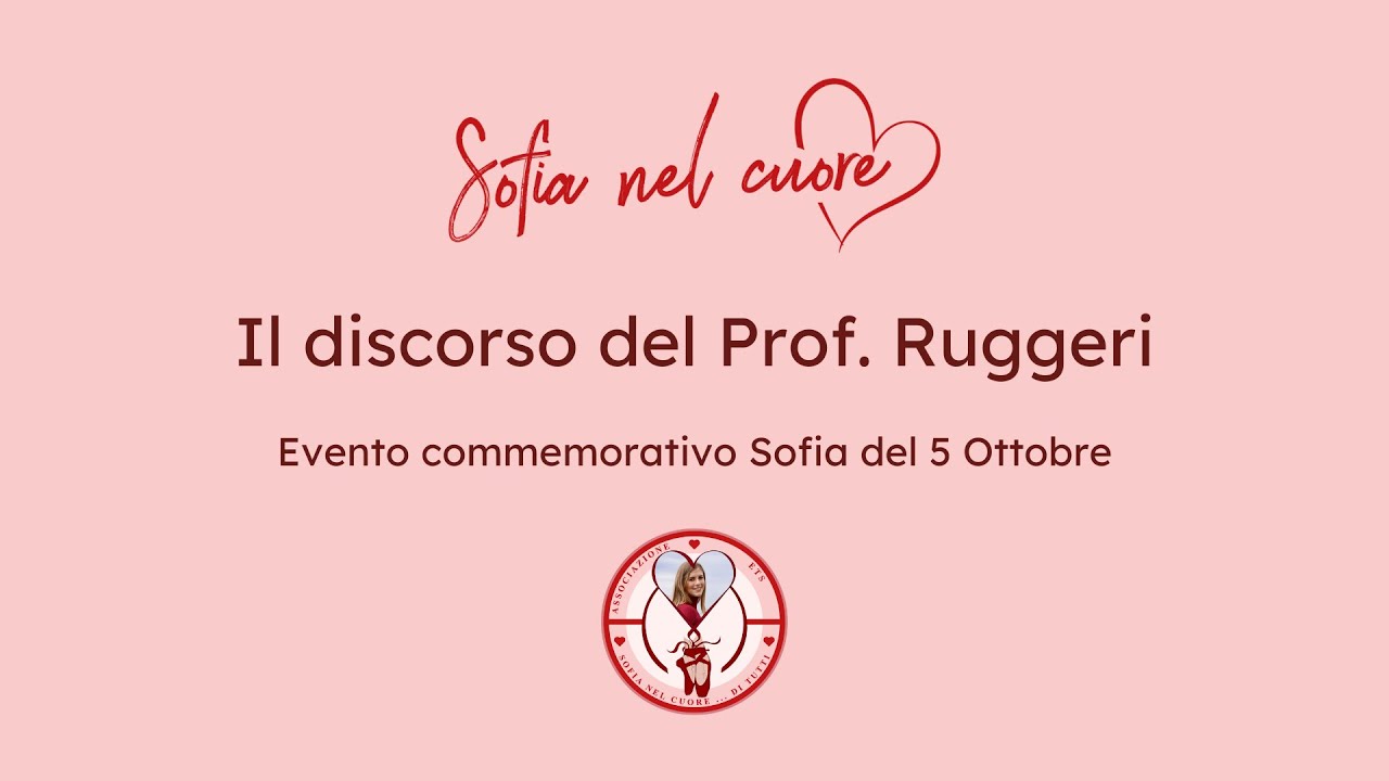 IL DISCORSO DI PIERO RUGGERI - Evento commemorativo Sofia del 5 Ottobre