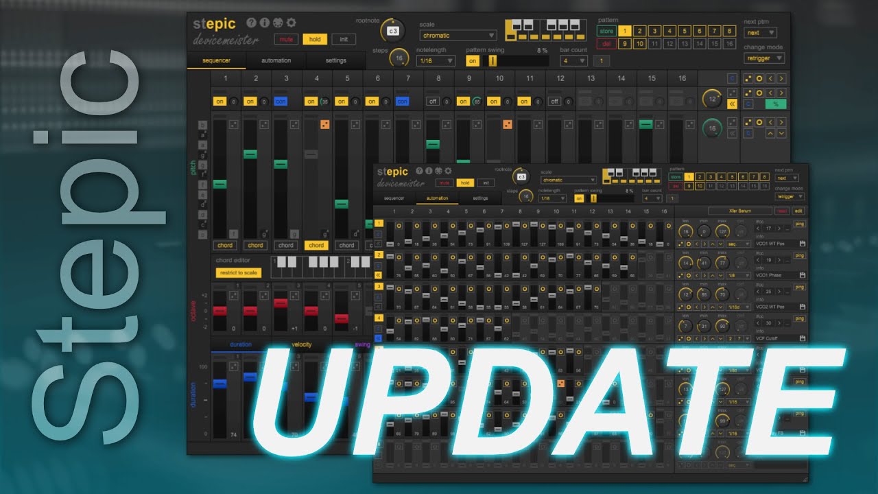 Stepic 1.4 | Drag & Drop MIDI Export, Quick Copy, Parameter Lock, and more | Devicemeister