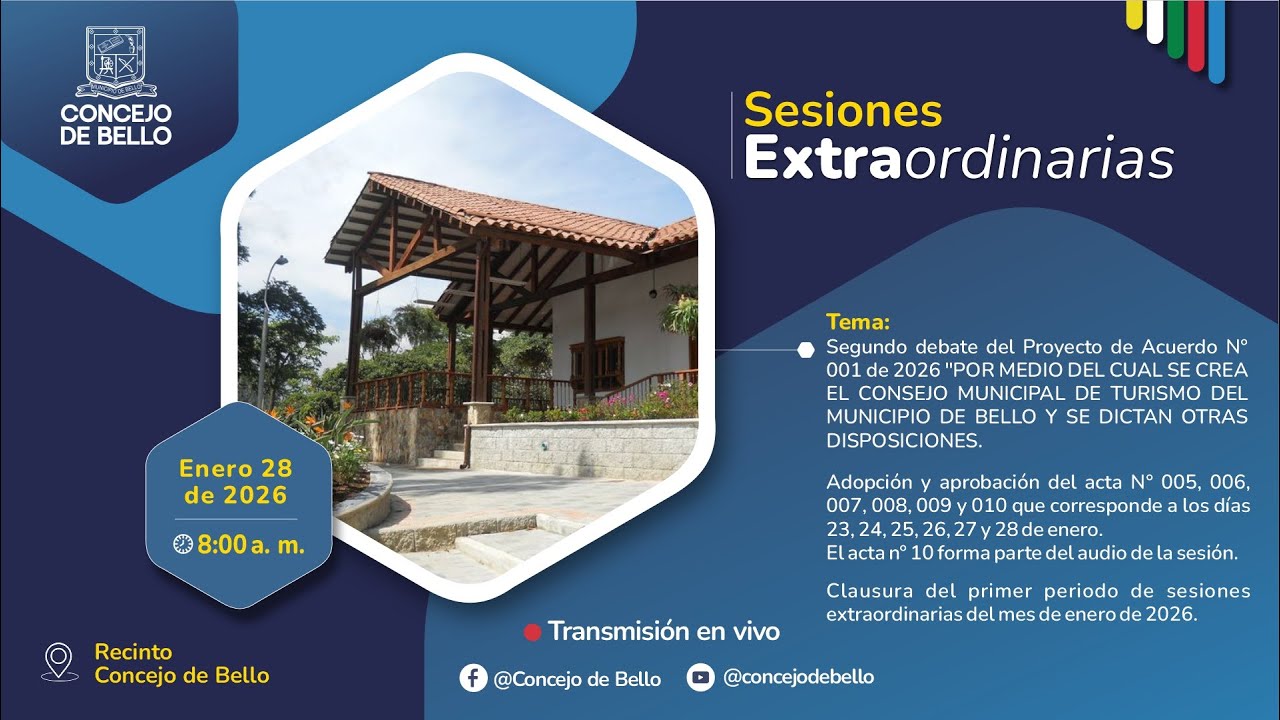 Sesión extraordinaria 28 de enero 2026