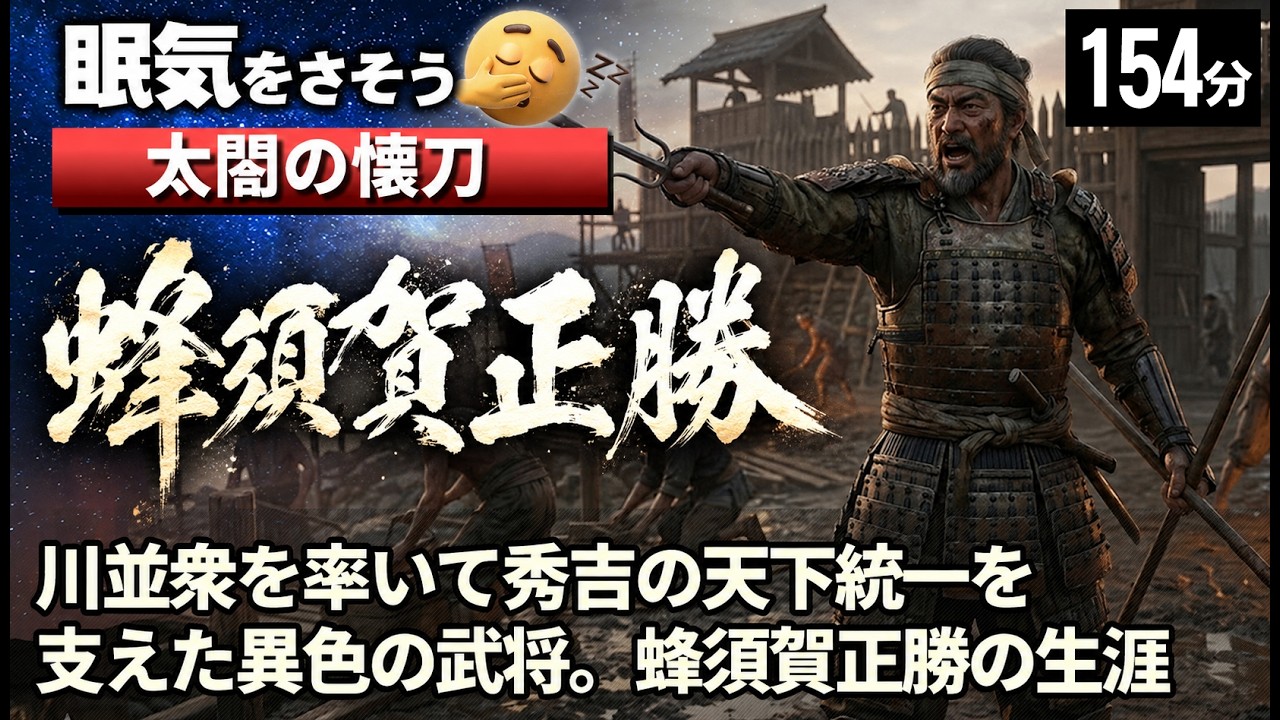 蜂須賀正勝（小六） の一生をゆっくりたどる長編歴史物語｜川並衆の頭から豊臣秀吉の腹心となった男　【睡眠用 ぐっすり】