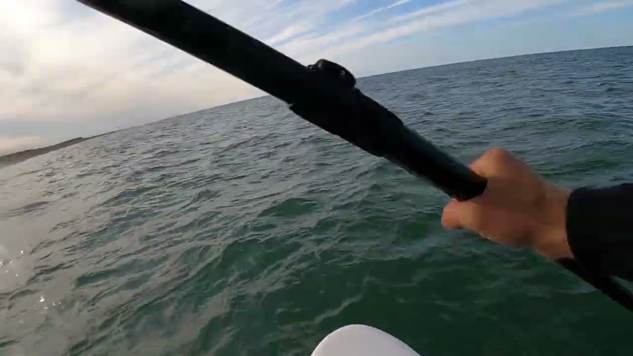 Paddle Boarding at Kelling Beach, North Norfolk, UK