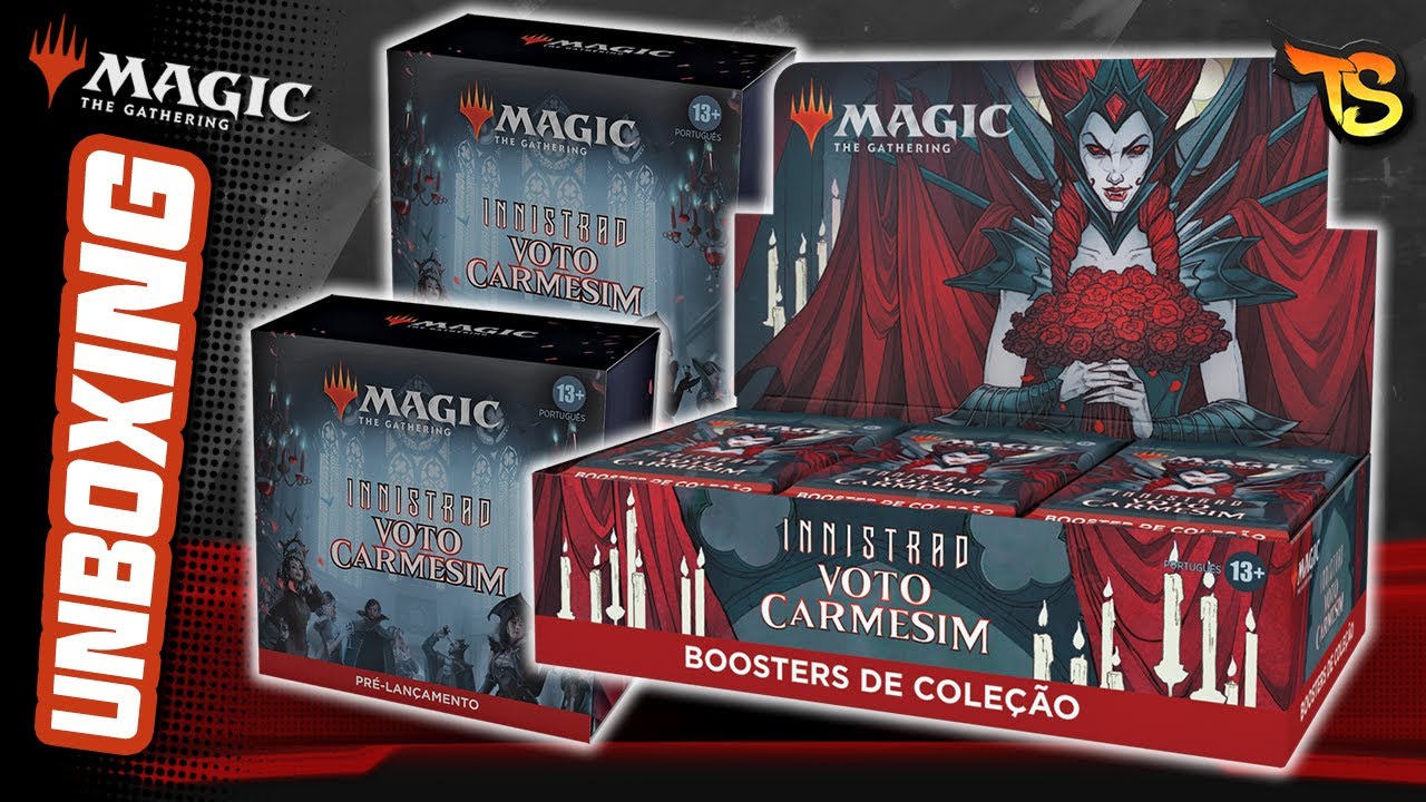 Abri 1x Booster Box de Coleção e 2x Kits de Pré-Lançamento de INNISTRAD Voto Carmesim! - MTG