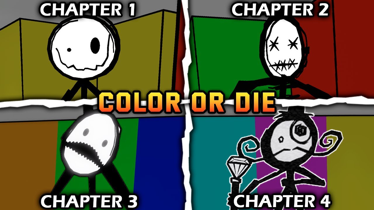 Color or Die: [Chapter 1 to 4] - (Full Walkthrough + All Endings) - Roblox