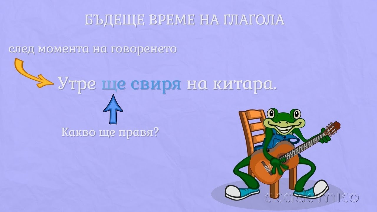 Бъдеще време на глагола - Български език 3 клас | academico