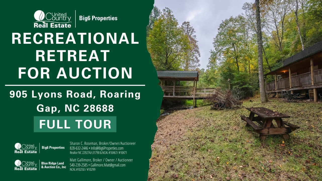Recreational Retreat for Sale in Roaring Gap NC | Big6 Properties | AUCTION