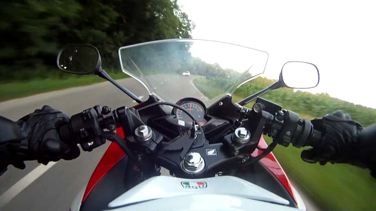 Honda CBR125R (2012) Short evening ride - GoPro Hero HD