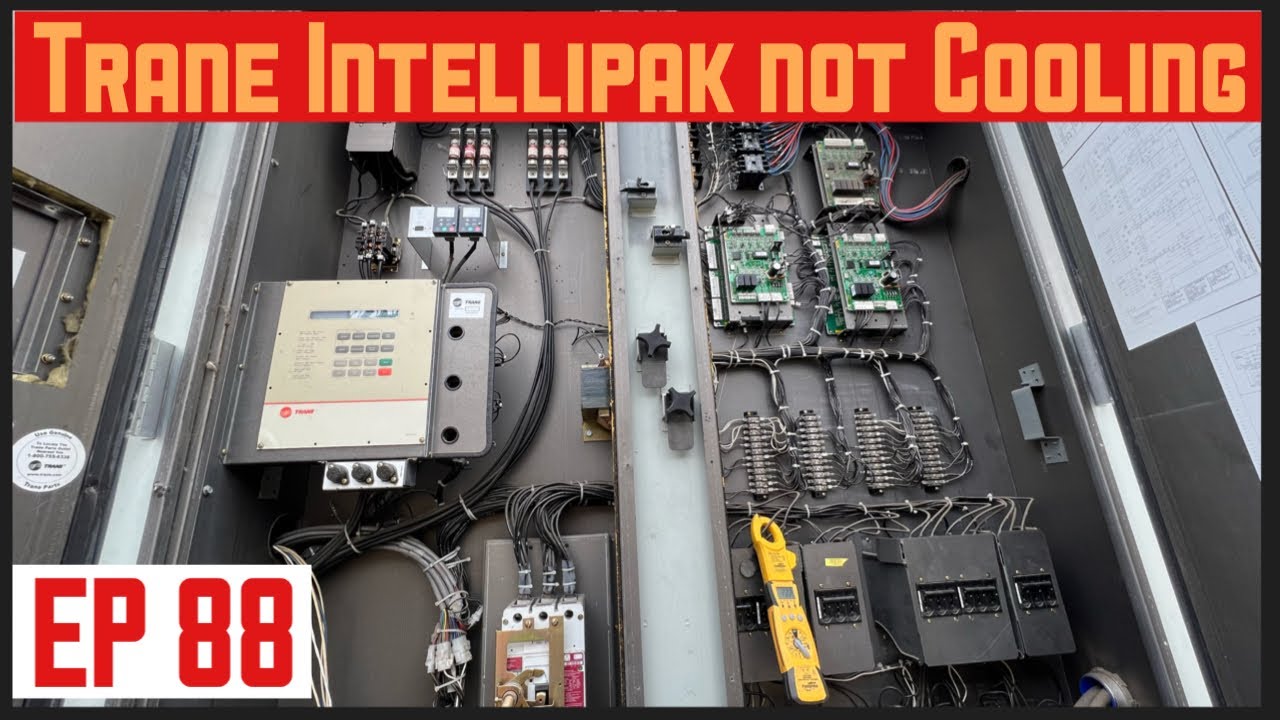 TRANE INTELLIPAK не охлаждает!!! Диагностика блокировки компрессора EP88