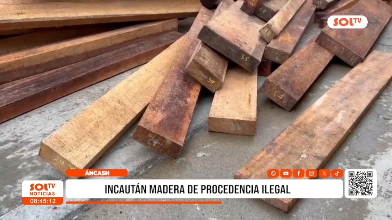 Áncash: incautan madera de procedencia ilegal