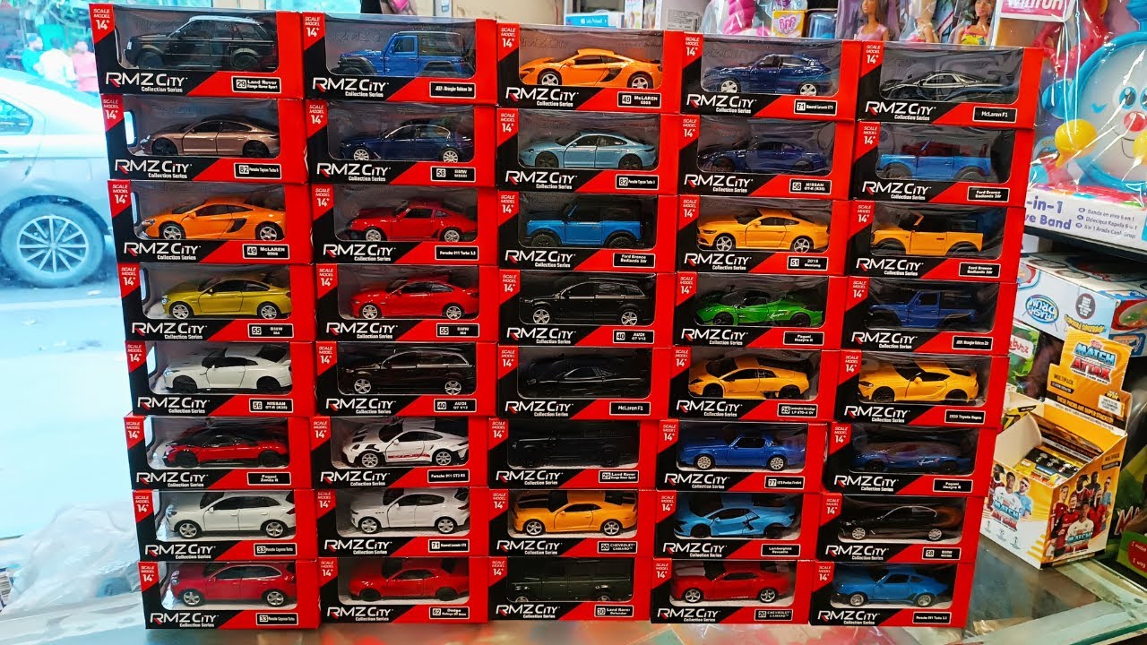 RMZ City 1:32 Scale Official Licensed Car Models &ndash; Box View Showcase