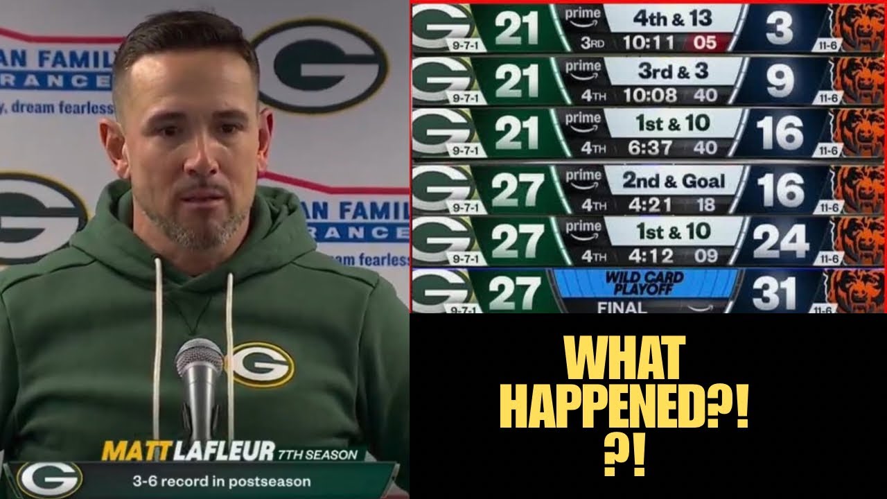Packers CHOKE vs Bears!!! (Full Breakdown)