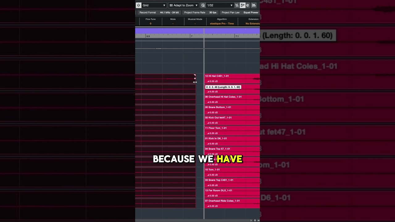 Pro Editing Made Simple with Slip Editing in Cubase #cubase #shorts #musicproduction