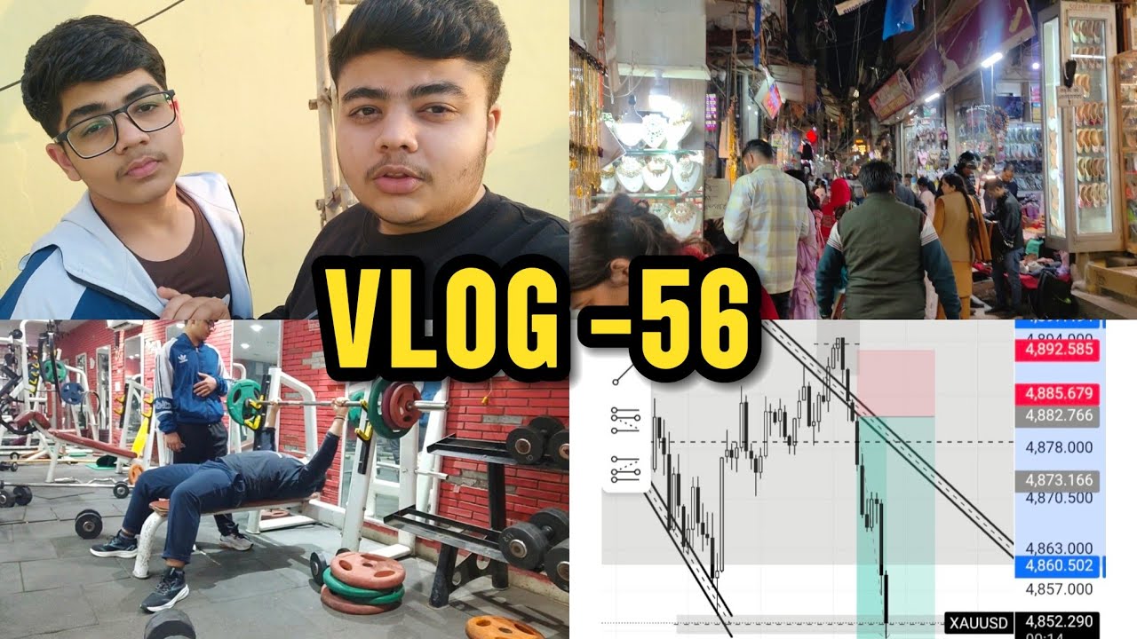 Vlog 56 || Shopping for Trip 😋 | Chest Workout 💪 | Gold TP Hit 🥳🔥