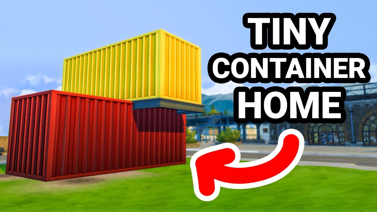 Eco Friendly TINY Container Home! (Sims 4)