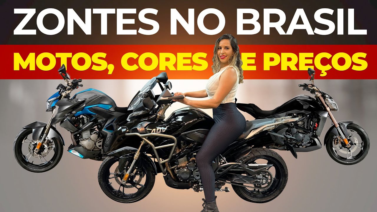 MOTOS ZONTES: PREÇO, CORES T310, R310 e V310 - ZONTES NO BRASIL! TESTEI A T310 TESTE V310 TESTE R310