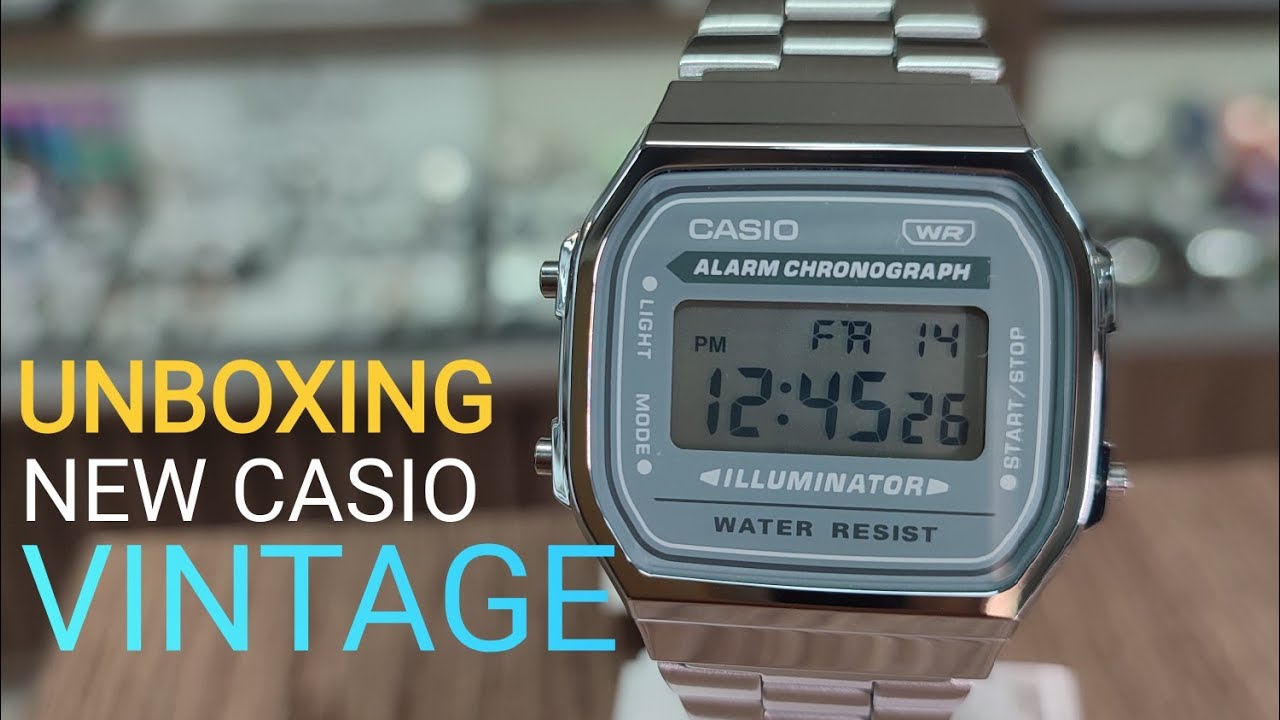 UNBOXING NEW CASIO VINTAGE A168WA-3AYES