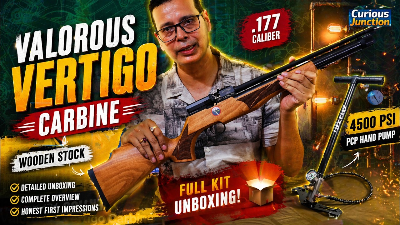 Valourous Vertigo Carbine Unboxing 🔥 Wooden Stock + 4500 PSI Pump | Worth It or Not?