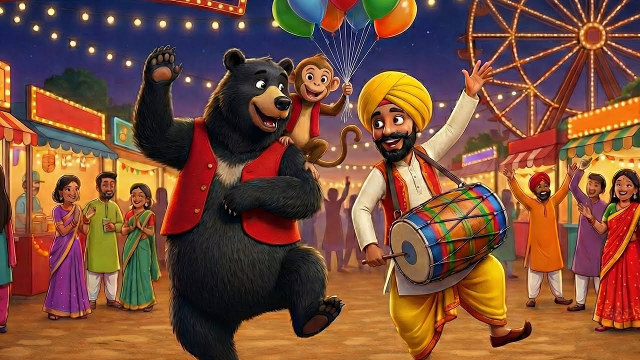 Kalu Madari Aaya 🐻 | Hindi Rhymes for Kids | Bal Geet | Rhyme-GharHindi