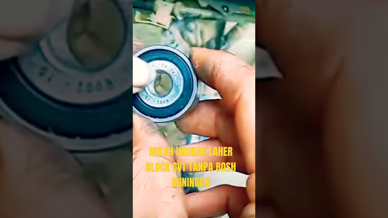 inilah ukuran laher block cvt tanpa bosh kuningan #shorts #tekhnik #cara #lahercvt #bearingcvt #cvt