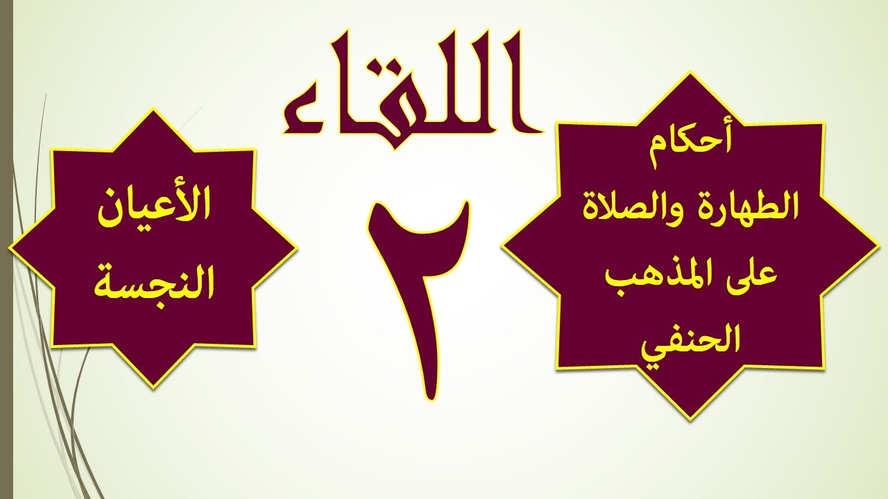 2 / الأعيان النجسة