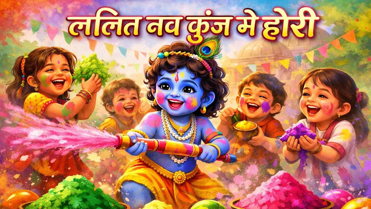 ललित नव कुंज मे होरी #bhajan #music #faagutsav #krishna #radheshyam #radhekrishnaa 