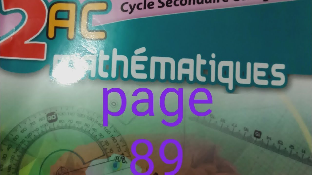 exercices 11 et12 page 89 deuxième année collègial.  maxi maths